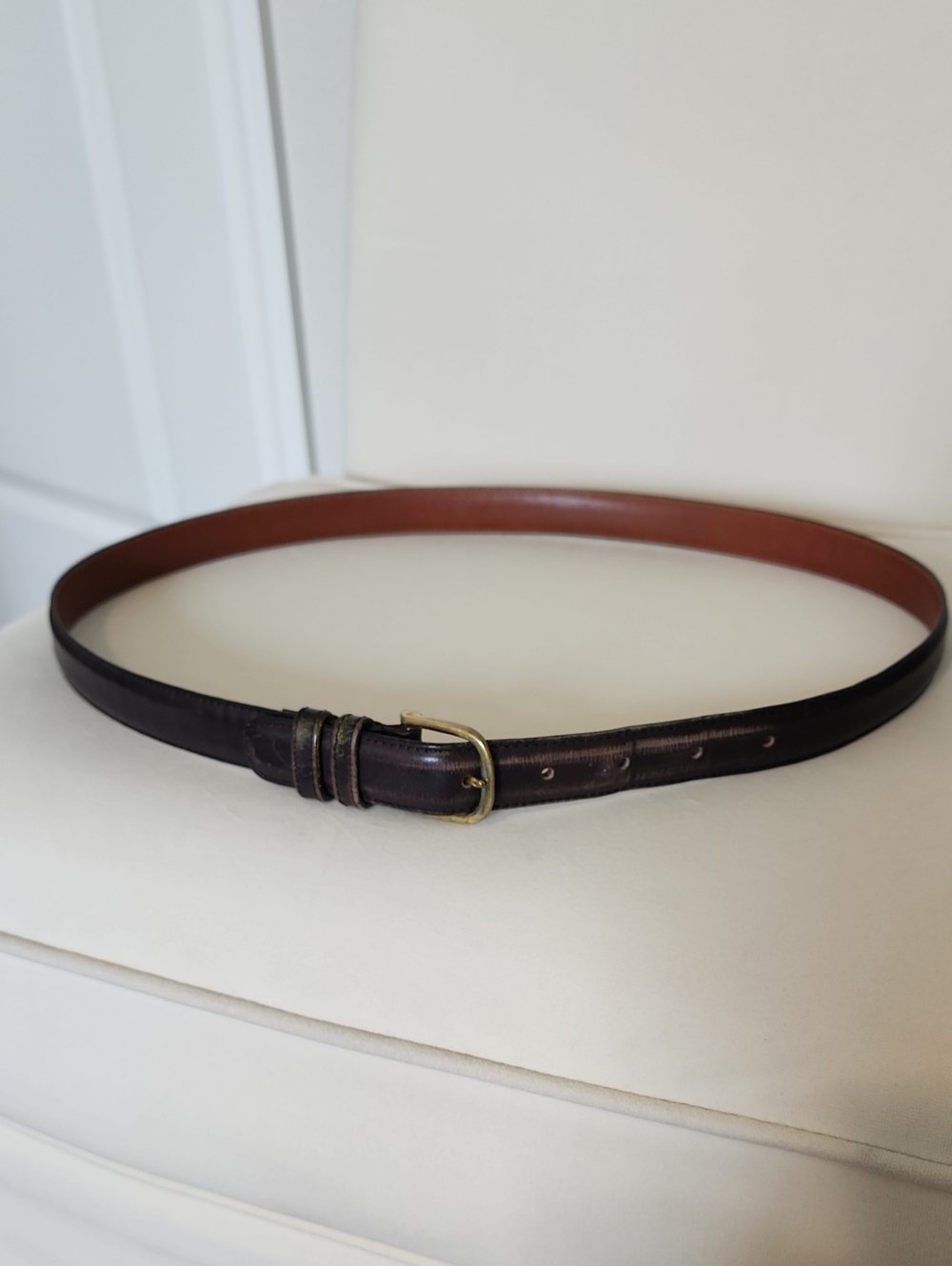 Coach Classic Reversible Leather Belt in Black Or British Tan